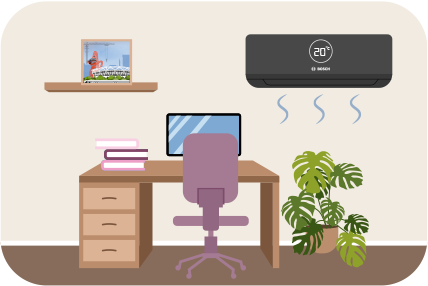 Air con for home offices in East London